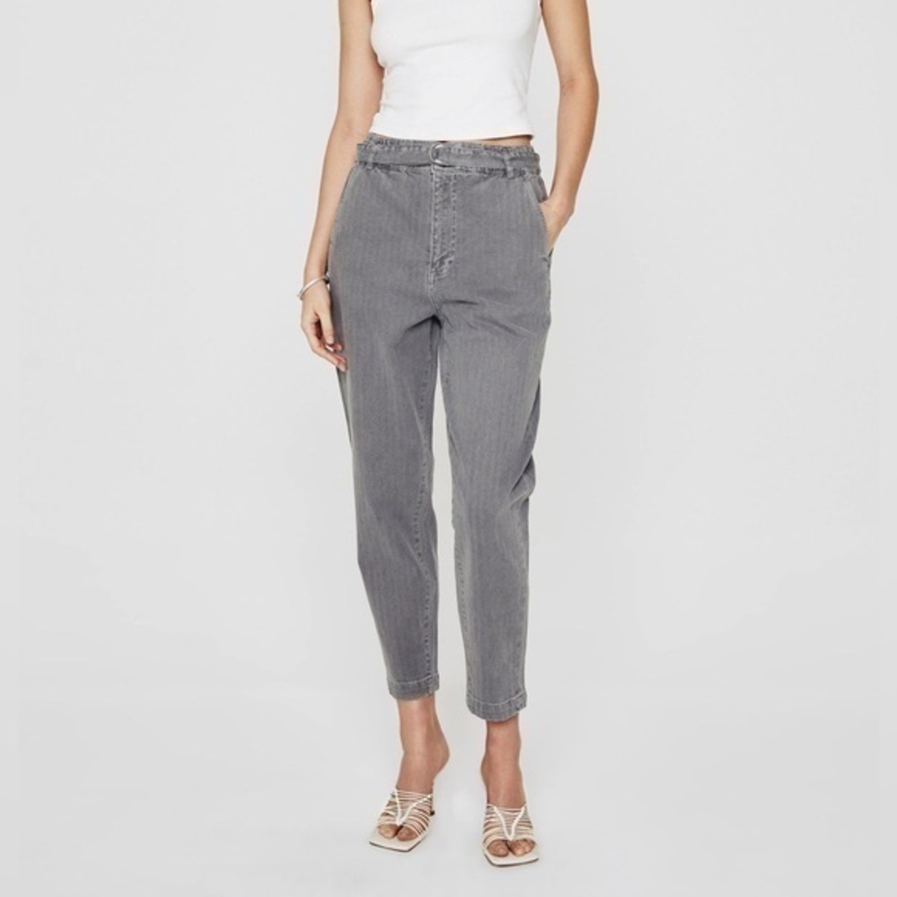 AG Adriano goldschmied grey Renn belted trouser